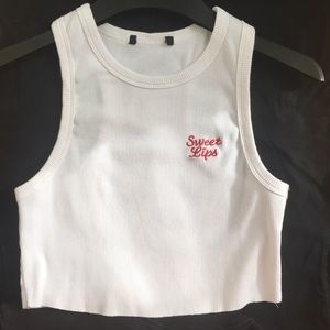 Tank-crop top (white)
